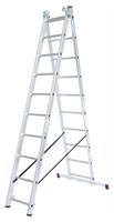 Vielzweckleiter Alu KRAUSE® CORDA® 3x10 Sprossen 2,80-6,15m, Treppenf., Gew. 16,0kg, Z033406