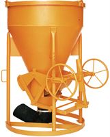Siloz pentru beton 1016H.13, 1250l cilindric-conic, cu roată de mână, Z10870