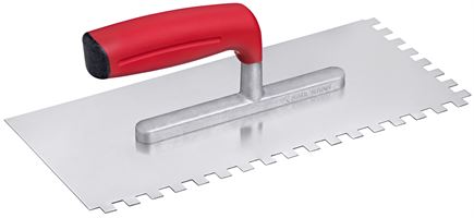 Drişcă de gletuit Softline 280x130x0,7mm, E8, inox, dinţată - mâner moale UA33, 227640, Z1703308