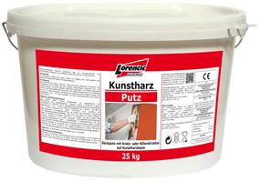 Kunstharzputz Kratz 3,0mm, farbig, Verbr. 3,9kg/m², 25kg/Kübel, 32Kübel/Pal, Z2510525LO