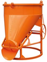 Siloz pentru beton 1021H.10, 750l rotund, cu roată de mână, Z30260