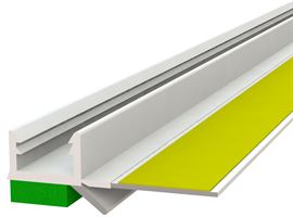 Putz/Schutzleiste 10mm,außen GRÜN,DL,flex. Abriss, 2,5lfm/Sta 60Sta/Kart 42Kart/Pal, Z3775250LO