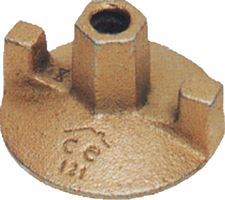 Zweifl. Tellermutter Guss 100mm verzinkt, Z4810121