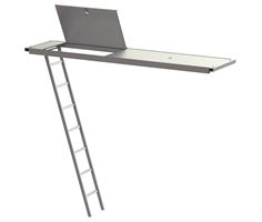 Platelaj din aluminiu integral, cu trapă şi scară, Z4810520