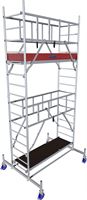 Alu-Rollgerüst KRAUSE® MONTO® PROTEC® Breitaufbau 2,00x0,60m, AH= 5,30m, Z940124
