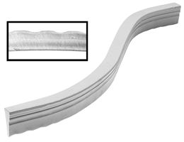 Şarpe din beton fibros, 50mm, Betond., cu bumbi, 1,0 ml/bucată, 600 bucăţi/palet, ZFBSN5010