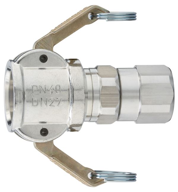 Cuplaj pentru furtun pentru mortar, 25mm, mamă, 1", cu filet interior, rotativ, din aluminiu, cu garnitură, Z00040729