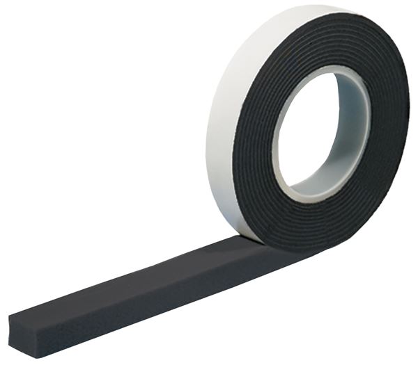 Bandă compresibilă LORENCIC BG1 „premium“ 10mm grosime îmbinare 1-4mm 13ml/rolă 600 Pascal BG1 negru 30role/cutie, Z1014600
