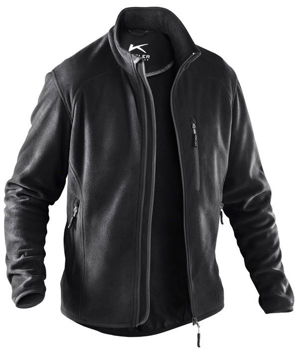 Fleecejacke KÜBLER WEATHER schwarz 245 g/m² Gr. XL, Z124299XL