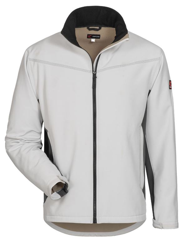 Softshell-Jacke LAURIN CRAFTLAND®, weiß/grau, Gr. L, VPE5, Z19972L
