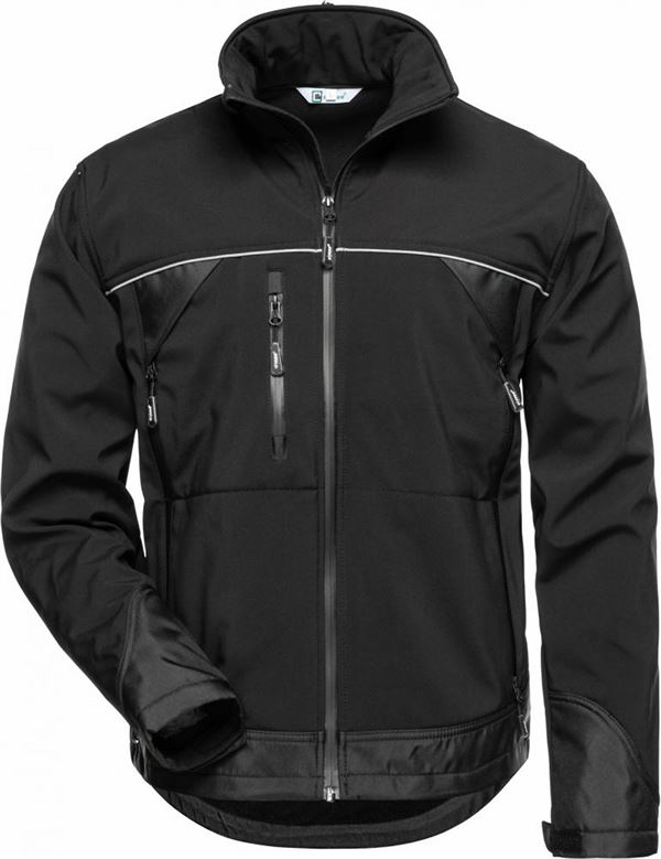 Jachetă Softshell ALPHA ELYSEE®, negru/negru, Măr. XL, UA10, Z20001XL