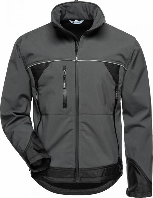 Jachetă Softshell BETA ELYSEE®, gri/negru, Măr. XXL, UA10, Z20002XXL