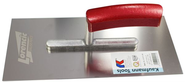 Drişcă de gletuit 280x130x1,0mm inox - mâner cilindric, îmbinare aluminiu, UA33, Z2101102
