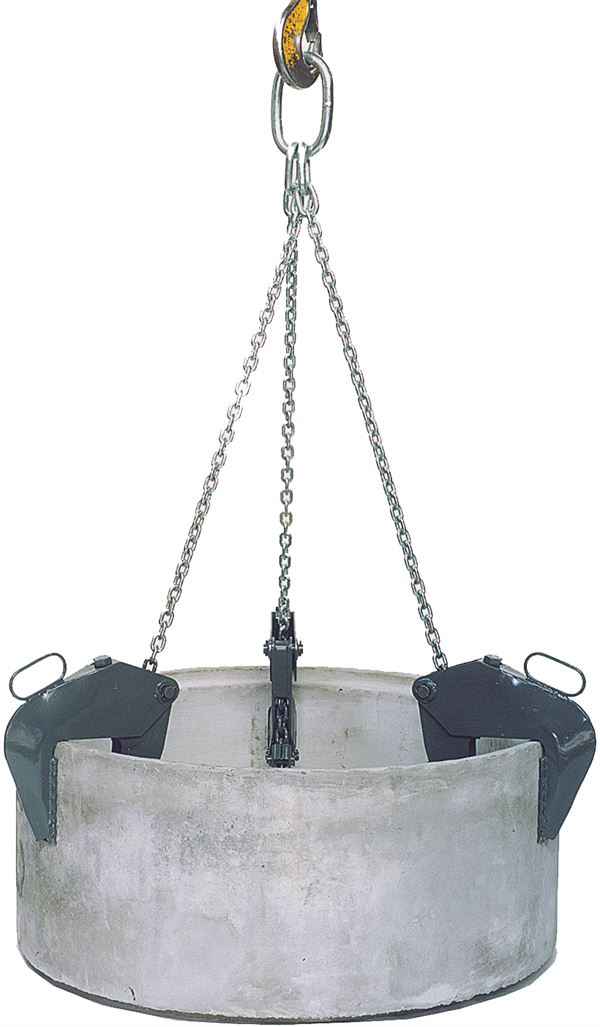 Dispozitiv de montat elemente de tub 1061.1, 1500kg, lungimea lanţurilor: 1,7m, cu nervuri, Z216000