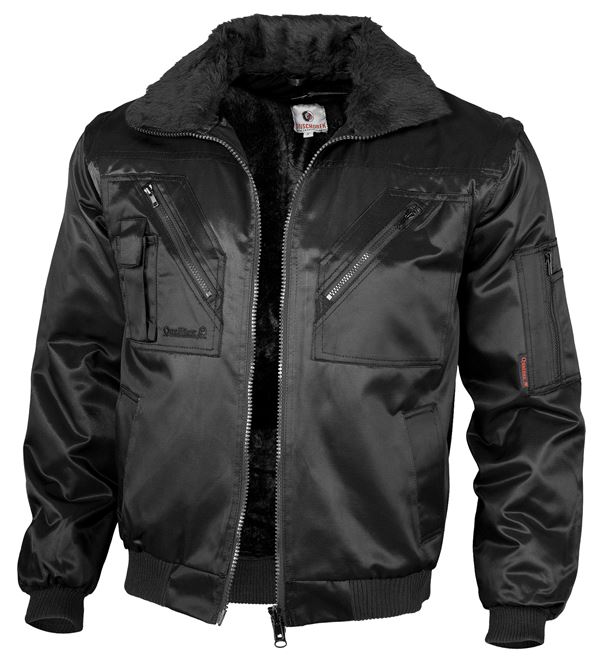 Jachetă pilot QUALITEX, neagră, 265 g/m², mărime L, Z23618L