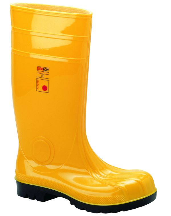 Cizme de protecţie PVC EUROFORT, galbene, EN ISO 20345 S5 SRC, mărime 44, Z3536144