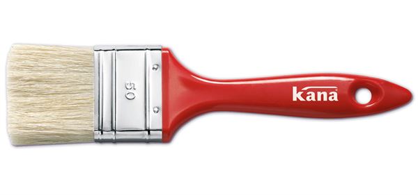 Flachpinsel Kana 70mm, 6. Stärke, Mixborste, Kunststoffstiel VPE12, Z462870-411
