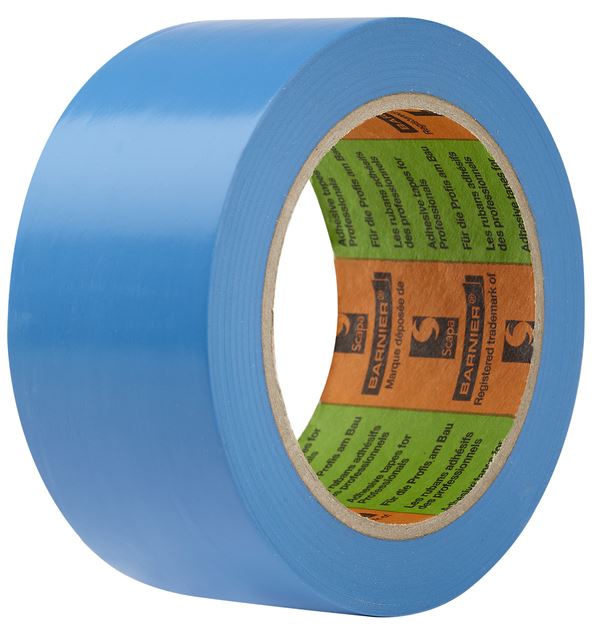 Bandă adezivă BARNIER®, din PVC, albastră, 50mm x 33m, pentru lemn, UA36! Nu răspundem pentru urme!, Z609750