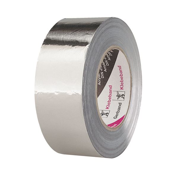 Bandă adezivă din aluminiu GB 705, neinflamabilă, 100mm x 100m, UA12, Z705100