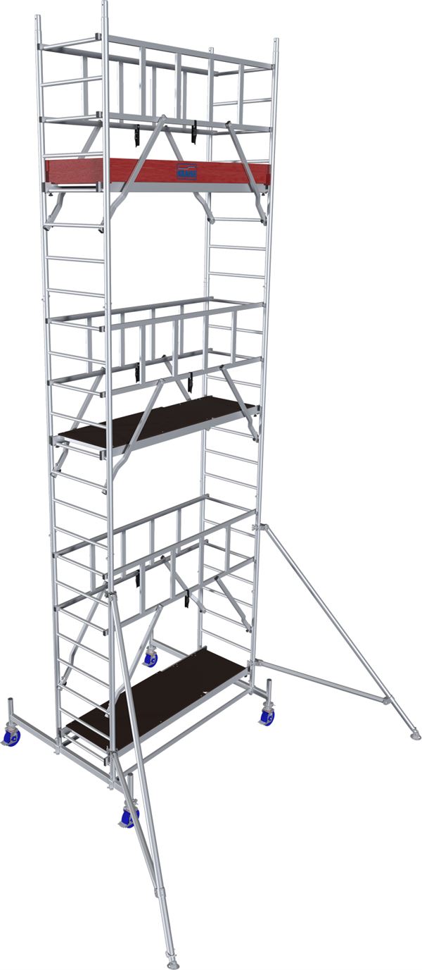 Alu-Rollgerüst KRAUSE® MONTO® PROTEC® Breitaufbau 2,00x0,60m, AH= 7,30m, Z940148