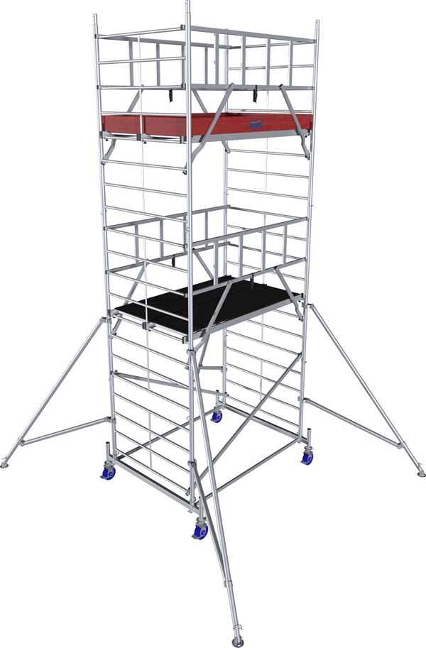 Alu-Rollgerüst KRAUSE® MONTO® PROTEC® XXL Breitaufbau 2,00x1,20m, AH= 6,30m, Z945136