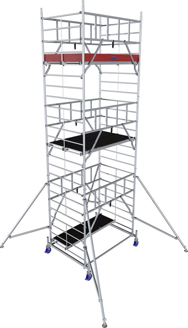 Alu-Rollgerüst KRAUSE® MONTO® PROTEC® XXL Breitaufbau 2,00x1,20m, AH= 7,30m, Z945143