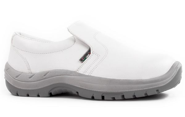 Sicherheits-Slipper PLUTONE, weiß, nieder, EN ISO 20345:2011 S2 SRC, Gr. 45, ZCE1145
