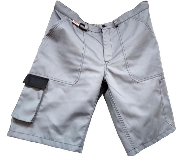 Pantaloni scurti de lucru LO-PROTEC gri/negru 245 g/m² Gr. 52 5buc/cutie, ZLO-PROTGBAS52